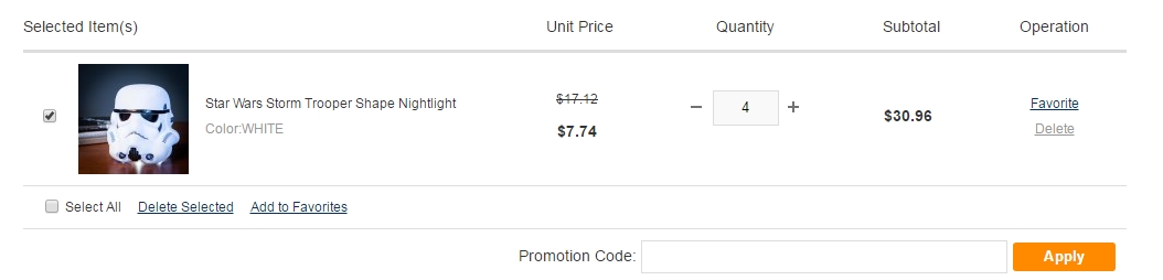 количество единиц товара на гир бест в корзине