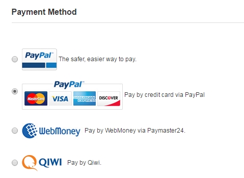 метод оплаты